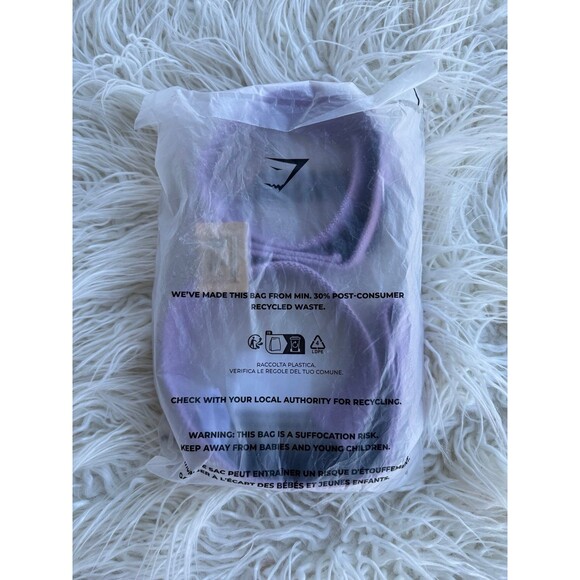 Gymshark Silicone Lifting Straps Purple One Size - Picture 2 of 10